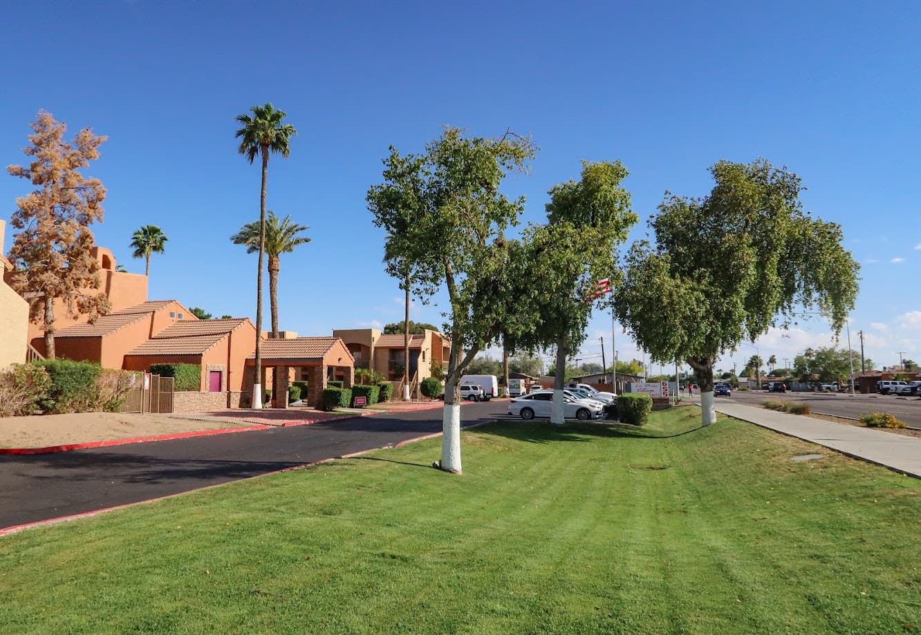 Tree-Lined Frontage on Mesa Drive